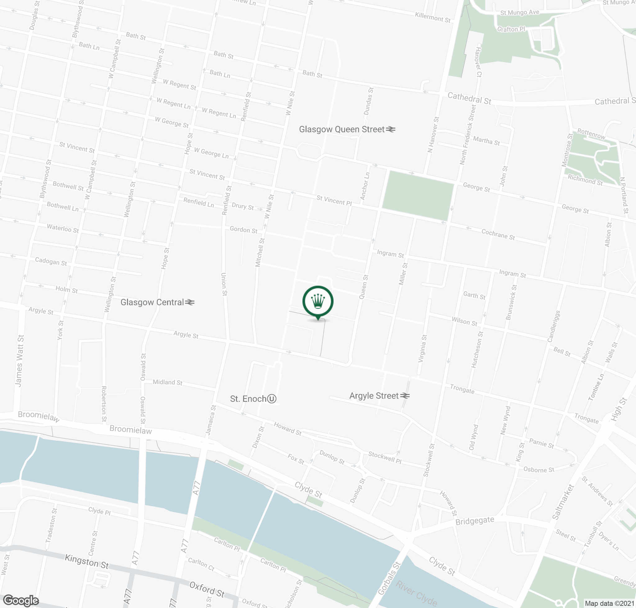 Glasgow Map